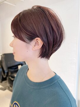 アイティーバイアルバム 藤沢店(IT by ALBUM) ふんわりショート_外ハネボブセクションカラー_ba384191