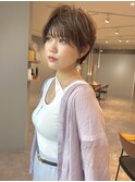 丸み/ふんわり/大人/前下がり/ショートボブ20代30代40代50代