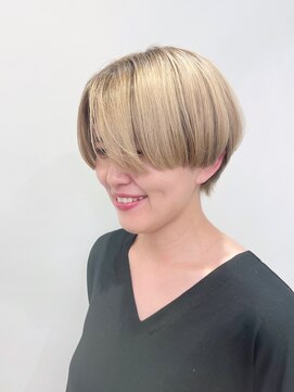 モリオフロムロンドン 松戸店(Morio from London) 【松戸 藤原】ハンサムショート大人かわいいハイトーン