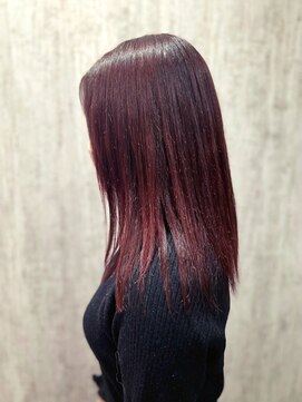 テトテ 門戸厄神店(tetote) 【tetote村山サロンスタイル】カシスピンク／ストレート