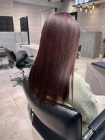 シーク センター南店(seek) 縮毛矯正×暗髪でも可愛い＊深みのあるオリエンタルピンク