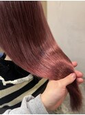 レッドブラウン×髪質改善
