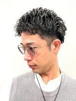 銀座マツナガ 神田店 ツーブロックさわやかナチュラルパーマ30代オススメ