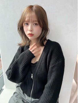 ムク 横浜店(muku) イヤリングカラー　アッシュベージュ