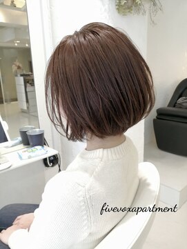 ファイブボックスヘアー 広島(five vox hair) 【白髪染め】大人ボブ　（女性/50代）