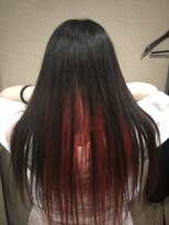 ヘアアンドメイク サファイア 豊橋店(ヘア&メイク SAPPHIRE)&nbsp;インナーは紅！パーカーは白！一人紅白歌合戦(^^)/