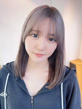 アルバム 池袋(ALBUM) フレンチカジュアルカーキベージュレイヤーロング_ba484752