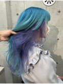 エメラルドグリーン×パープルインナー