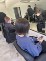 アイスプロドバイブルーム 木更津店(ice prod by bloom)&nbsp;ミディアムヘア/暗めカラー/グランマッシュ/木更津