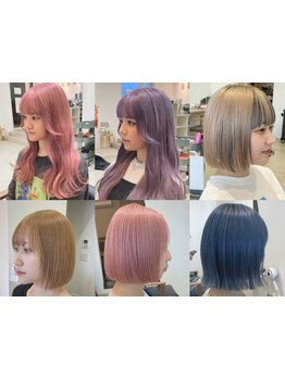 ハイライトやインナーカラー、透明感外国人風カラーもお任せください！豊富なカラー剤からご提案◎[宇都宮]