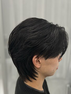 バース 梅田中崎町店(BIRTH) ニュアンスパーマフェザーパーマセンターパート韓国メンズパーマ