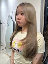 ビビバイベル(BiVi by BHEL)&nbsp;三重桑名韓国レイヤーカット顔周りレイヤーボブグレージュカラー