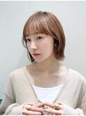 ミニウルフレイヤーカット顔周り前髪韓国ショートボブ/立川