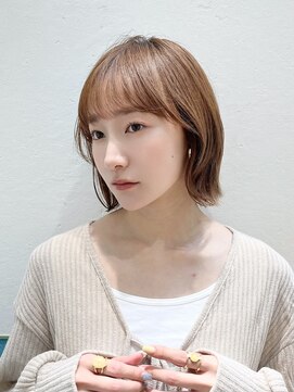 ロンド レグリーズ 立川(Lond leglise) ミニウルフレイヤーカット顔周り前髪韓国ショートボブ/立川