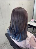 ケアブリーチインナーハイライトエメラルドブルー