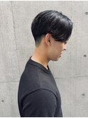 かき上げヘア　ニュアンスマッシュ　サイドパート　ビジネス