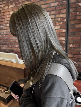 ボコカ(bococa) 【Vicky指名】ブリーチなし透明感オリーブベージュレイヤー