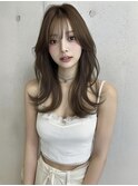 韓国ヘア レイヤーカット 顔周りレイヤー 小顔カット 韓国巻き