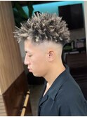 スパイキーアフロ/スパイキーショートアフロ/金沢文庫針金パーマ