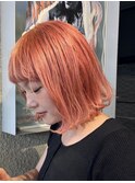 コーラルカラーボブ