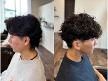 大人男子のための色気スタイルが人気です◎フェザー／ニュアンス