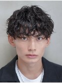 原宿シャドウパーマメンズカットラウンドマッシュウルフfifth