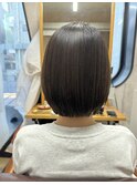 乾かすだけでまとまる艶ショートボブ【美髪矯正】
