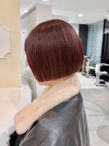 エアー 青山(AIR) ミニボブ切りっぱなしボブショートボブピンクベージュカラー