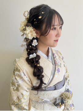 成人式 編みおろしアレンジ
