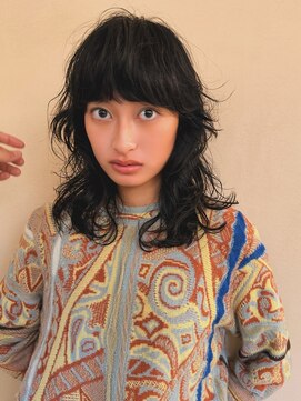 ヤント(yant) ミディアムパーマ × マッシュバング