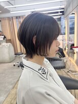 ロンドシエル 横浜(Lond ciel)&nbsp;チャコールグレー/オリーブグレー/ショートボブ/前髪/小顔横浜