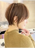 ショートボブ髪型30代40代50代前髪あり前髪無し面長丸顔【西村ss