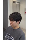 緩めの質感毛流れシースルーマッシュ