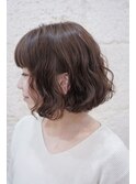 ボブ×ゆるふわパーマ◎