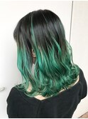 O-tete エメラルドオーシャングラデーションビフォーアフター