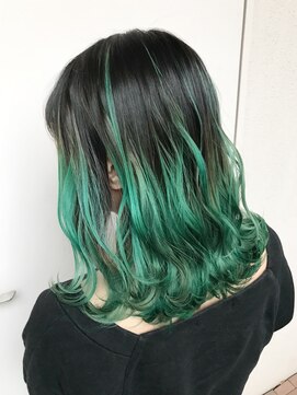 オーティティ(O-TETE) O-tete エメラルドオーシャングラデーションビフォーアフター