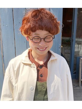 マギーヘア(magiy hair) くるくるマッシュ［magiyhair西部笑］