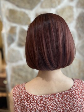 ヘアリゾート バルボア アイランド(hair resort Balboa Island) 30代40代外ハネボブ耳だしショートマニッシュショート