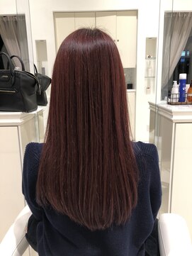 アブニールドール 大山台店 ブリーチなしピンクレッド