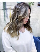 トーク 伊丹本店(TAL'KE)&nbsp;TAL'KE/バレイヤージュ×ホワイトブロンド_612