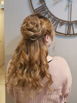 ヘアセットサロン ミント(Hair set salon MINT)&nbsp;お花ハーフアップ