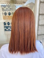 ポート(PORT)&nbsp;シャイニーオレンジ（ブリーチ無し）◎20代30代40代50代