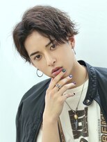 リップス 表参道店(LIPPS)&nbsp;センターパートかき上げリバース【波巻パーマ】