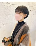 スタイリング簡単な耳掛けマッシュショート