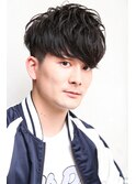 メンズカットツーブロックマッシュソフトカール1101