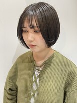 ウクラ バイ レシッド 池袋(uchla by rcid)&nbsp;小顔ミニボブ丸みショート顔周りレイヤー姫カット前髪グレージュ