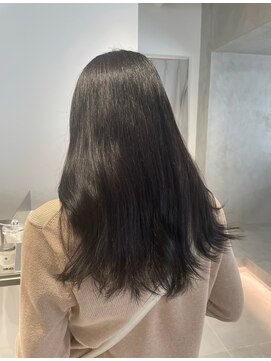 ガリカ 渋谷(Gallica) 【小岩井美希】地毛風暗髪ラベンダーグレージュ/大人艶髪ロング