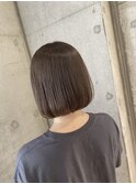 前下がりボブ モカベージュ おおたかの森