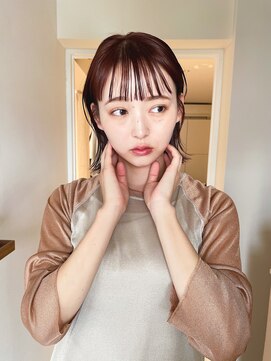 ユイル(Uil) 似合わせ小顔ボブ×暖色カラー デザインカラー