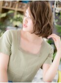 抜け感外国人風ハイライトカラーボブパーマc5川口10代20代30代